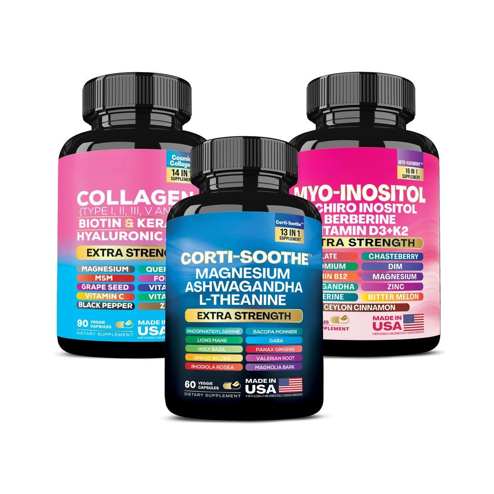 Corti-Soothe, mioinositol, colágeno e ingredientes extra fuertes