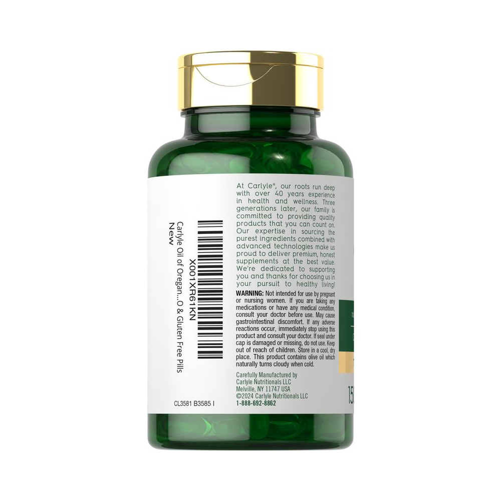 Carlyle Oregano Oil 4000mg Supplement