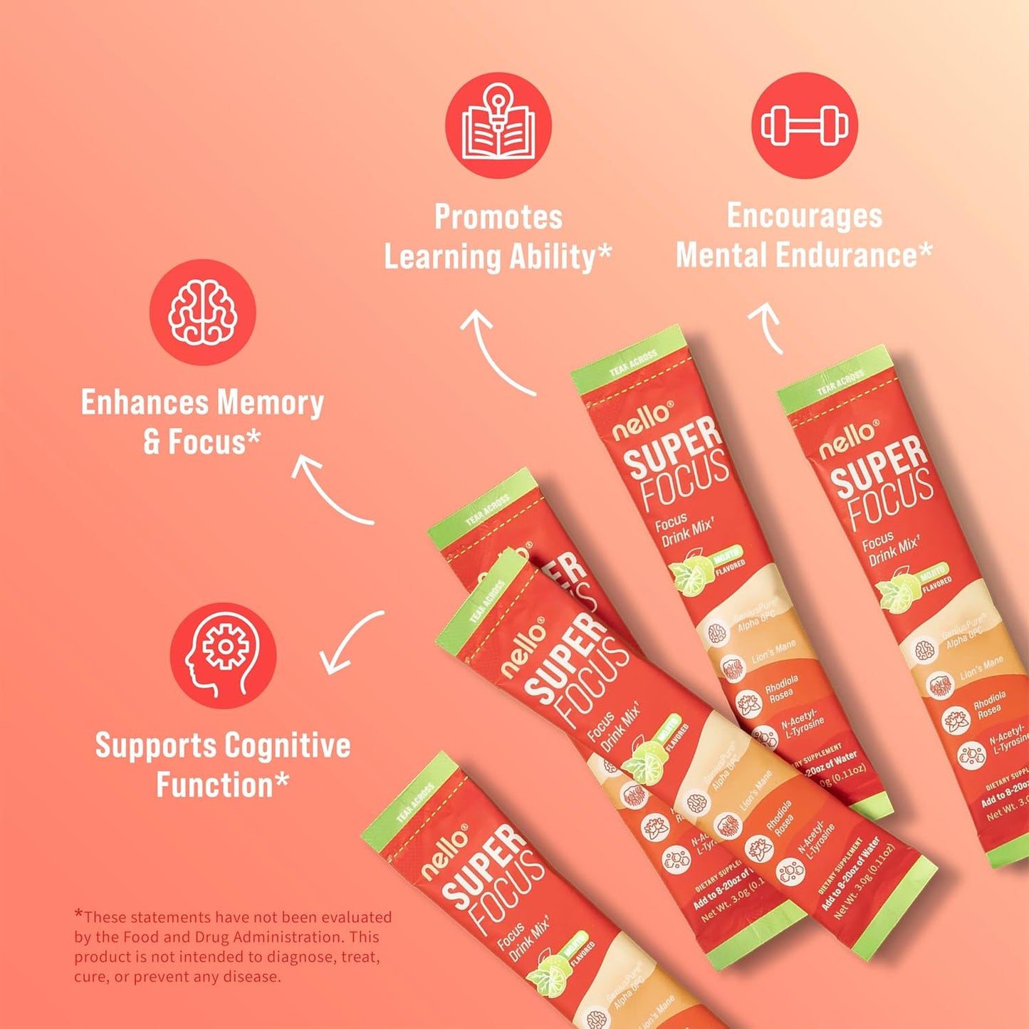 Nello SuperFocus Focus Drink Mix