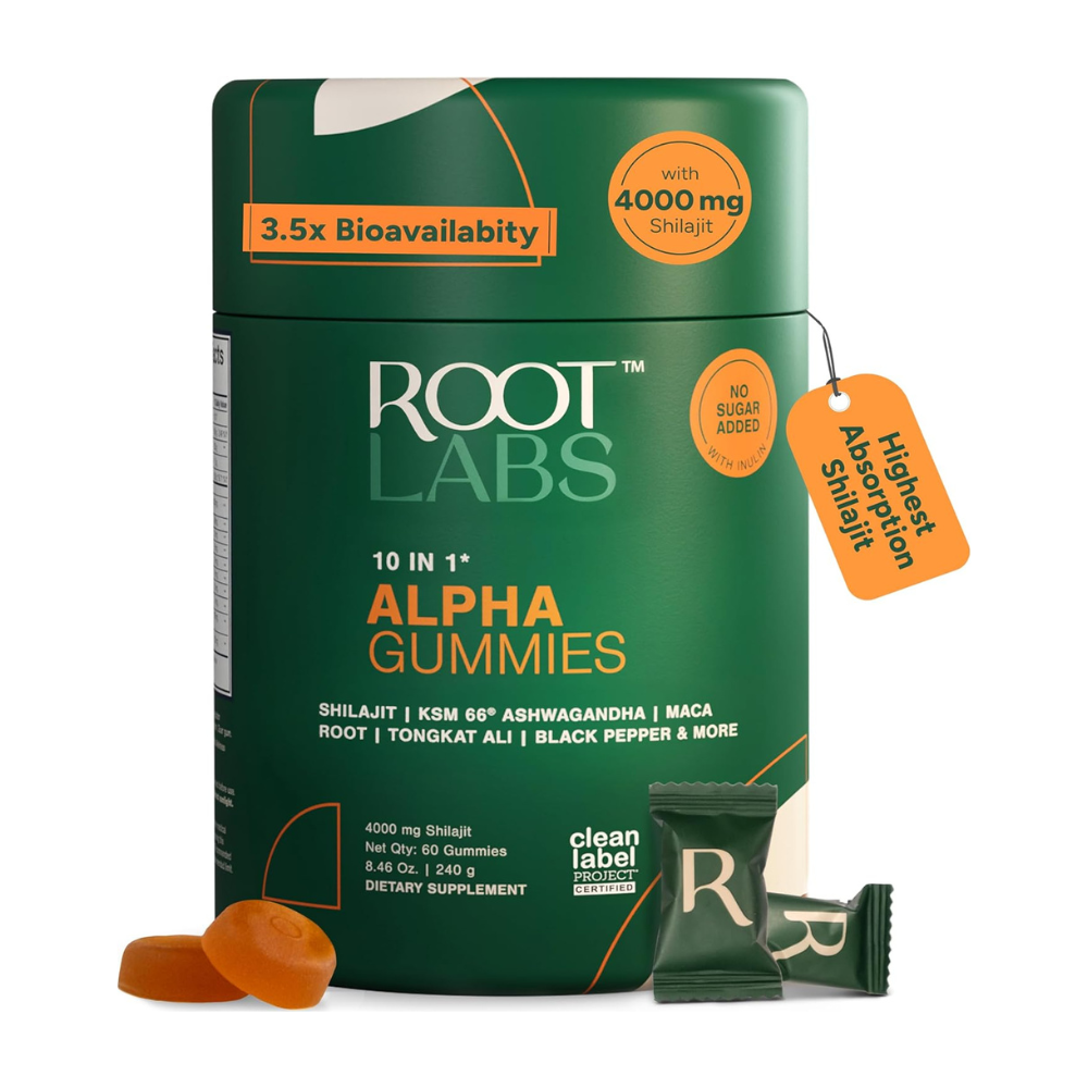 Root Labs Alpha Shilajit Gummies Buy 2 Get 1 Free