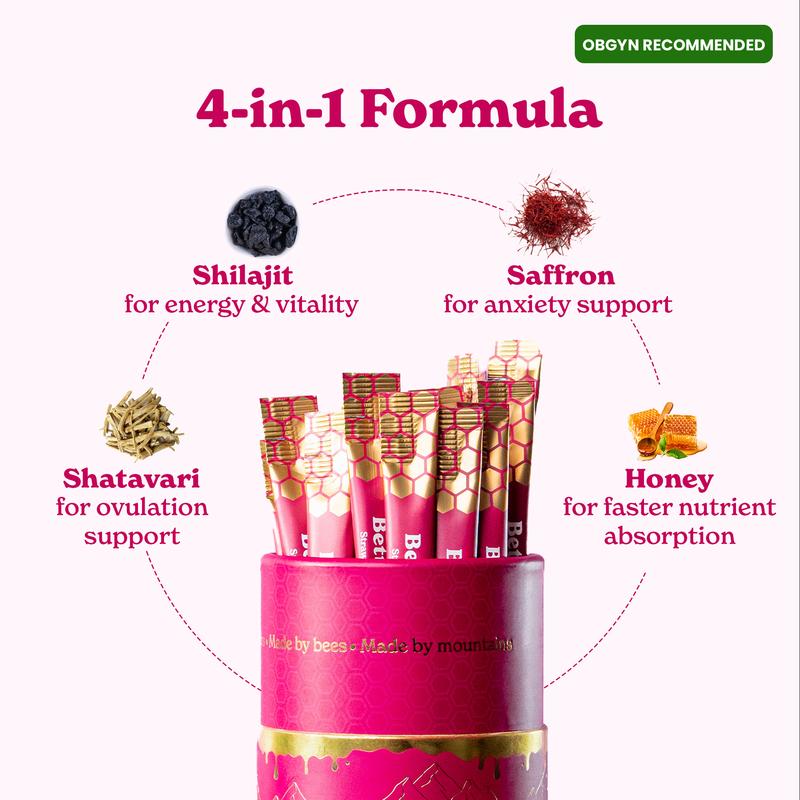 BetterAlt Shilajit for Women with Shatavari & Saffron