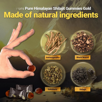 Gomitas de Shilajit del Himalaya
