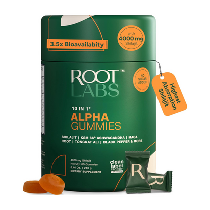 Root Labs Alpha Shilajit Gummies Buy 2 Get 1 Free